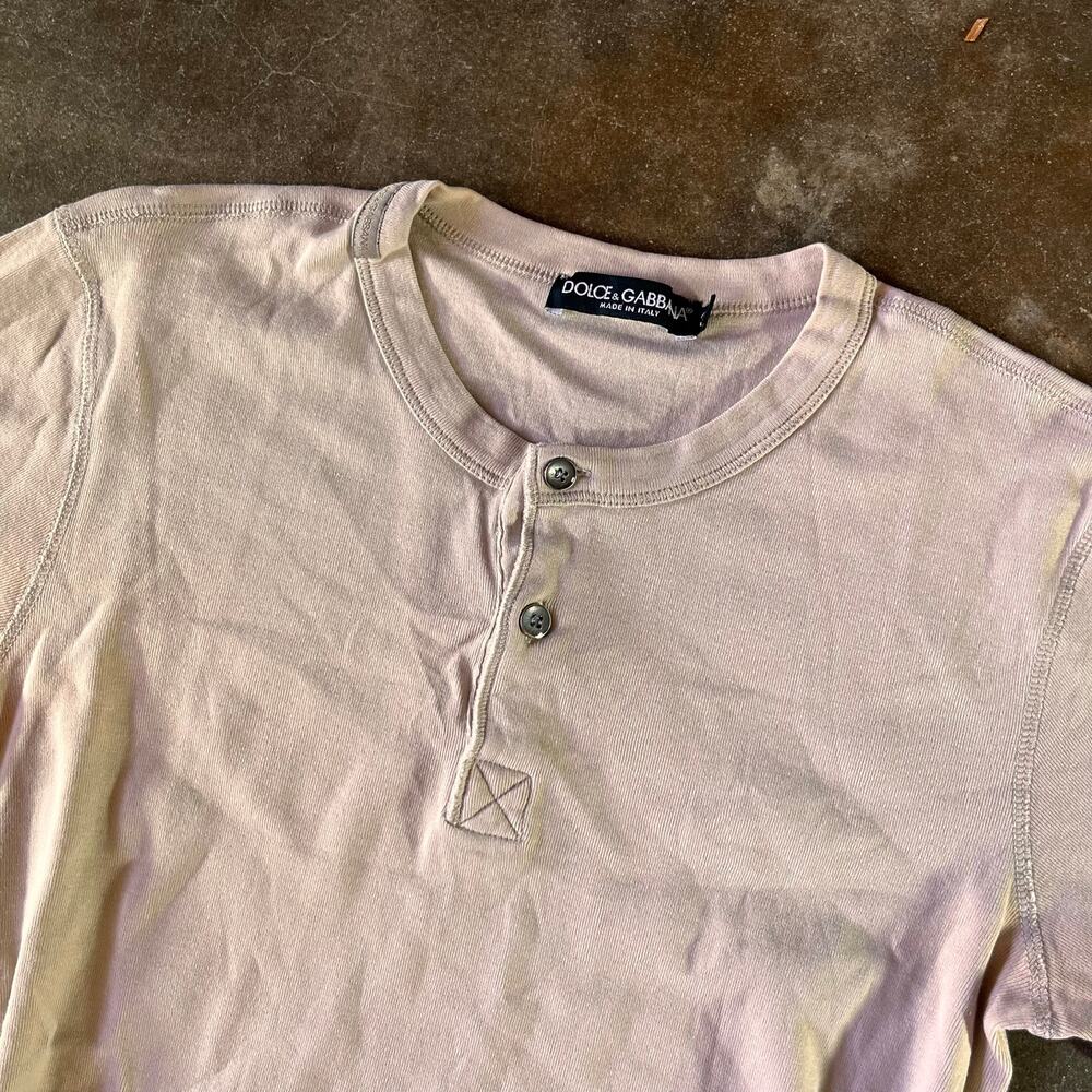 Women’s slim dolce & gabbana designer cream polo shirt made in Italy size 50